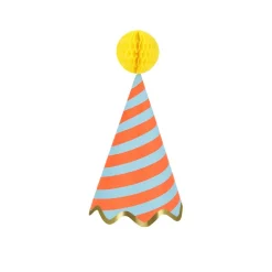 Meri Meri Party Hats, Stripe Design - Set of 8