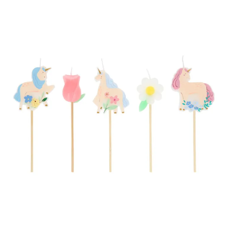 Meri Meri Unicorn Cake Candles – Pack of 5