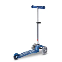 Micro Kick Scooter, Mini Deluxe Galaxy Glitter LED - Navy Blue