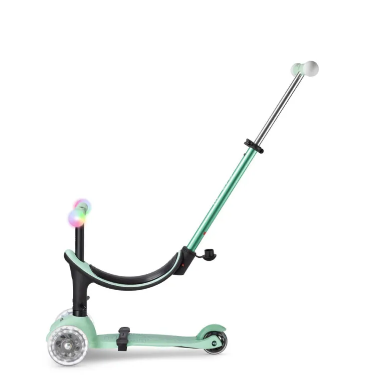 Micro løbehjul, Mini2grow Deluxe Magic LED - Mint