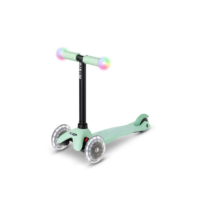 Micro løbehjul, Mini2grow Deluxe Magic LED - Mint