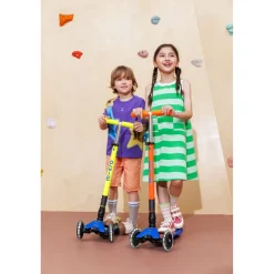 Micro Scooter, Maxi Deluxe Foldable LED - Neon Blaze Orange