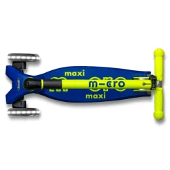 Micro Scooter Maxi Deluxe Foldable LED, Neon Canary Yellow