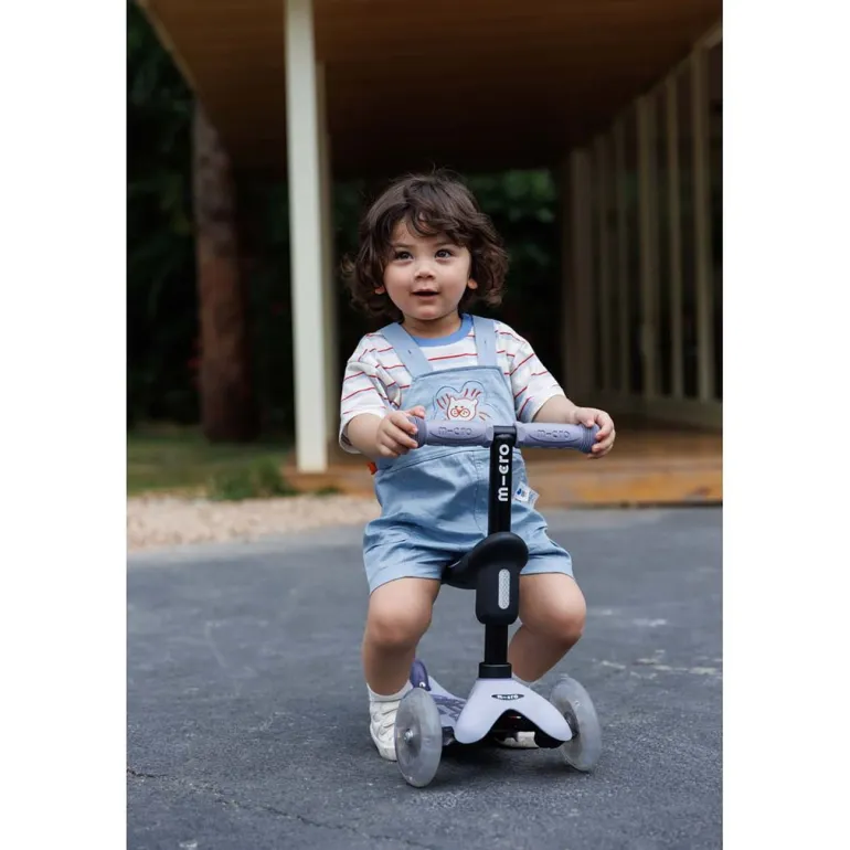 Micro Scooter, Mini Deluxe LED, Rock & Go - Dusty Rose