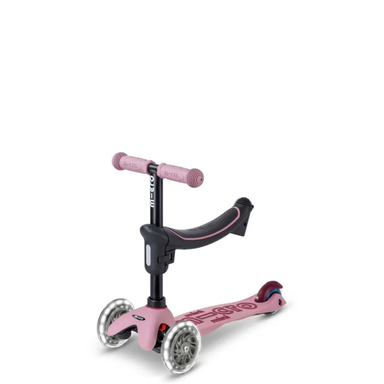 Micro Scooter, Mini Deluxe LED, Rock & Go - Dusty Rose