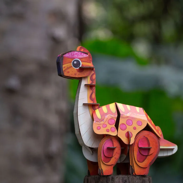 mierEdu 3D Puzzle with Sound, Brachiosaurus