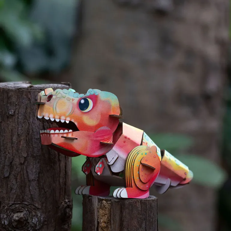 mierEdu 3D Puzzle with Sound, Tyrannosaurus Rex