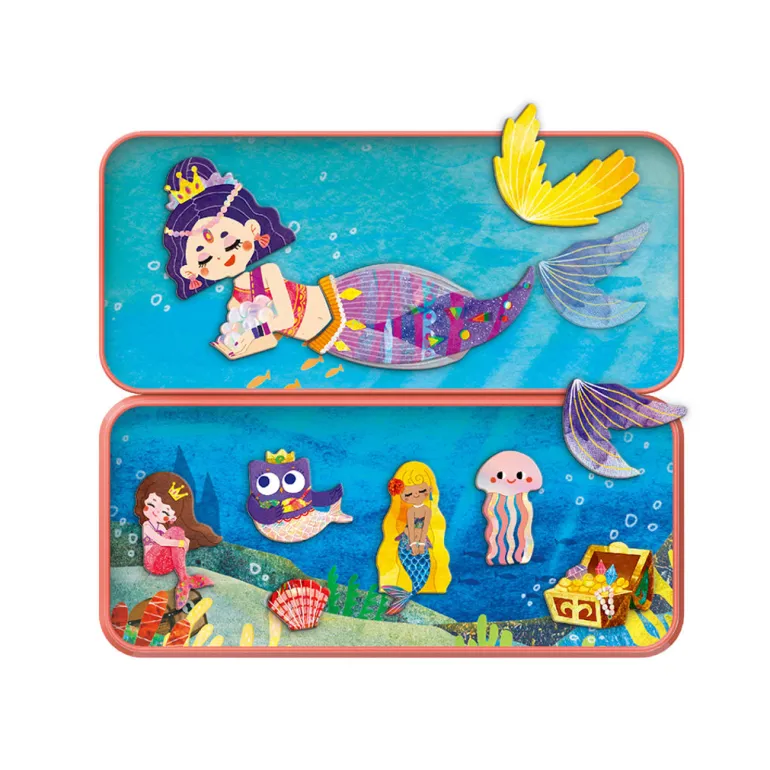 mierEdu Magnetic Travel Set: Dress-Up Figures - Mermaid