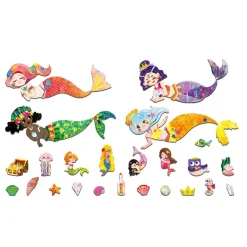 mierEdu Magnetic Travel Set: Dress-Up Figures - Mermaid