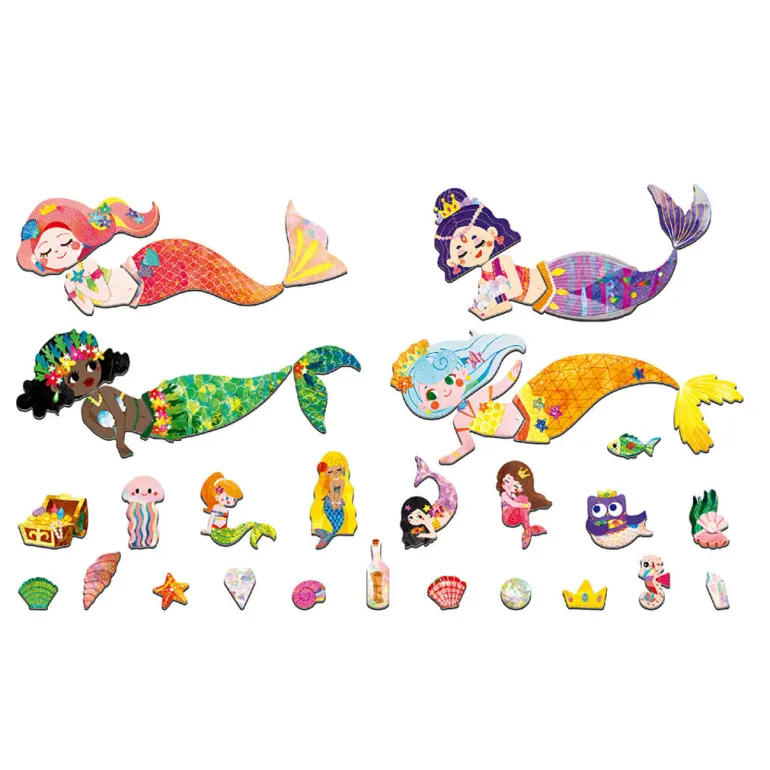 mierEdu Magnetic Travel Set: Dress-Up Figures - Mermaid