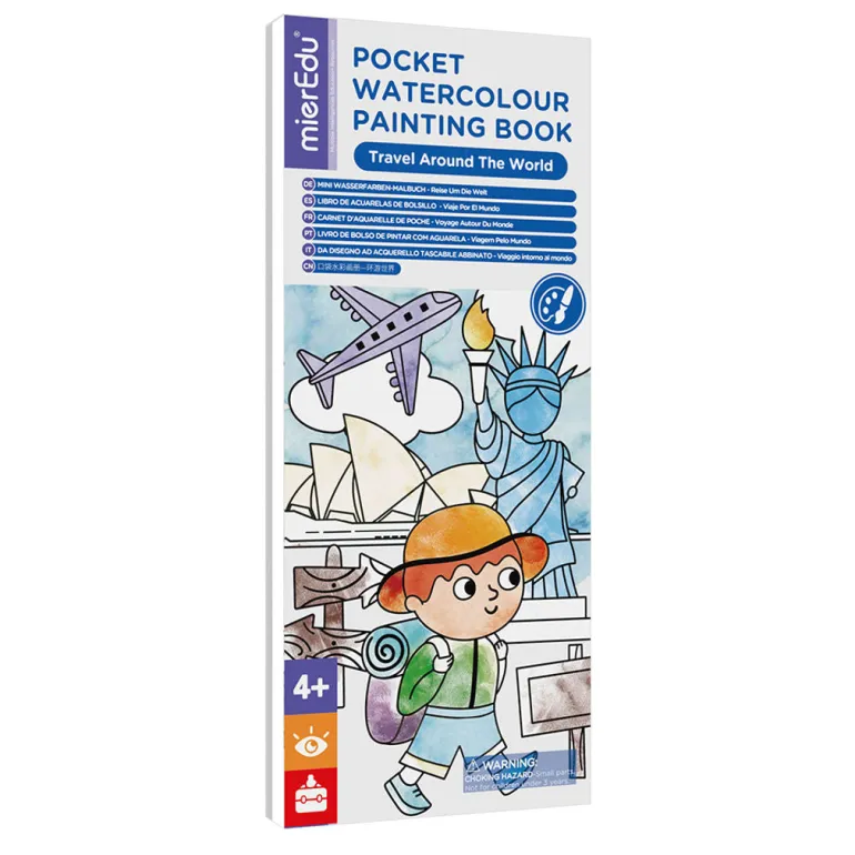 mierEdu, Watercolor Painting Booklet - Globetrotter