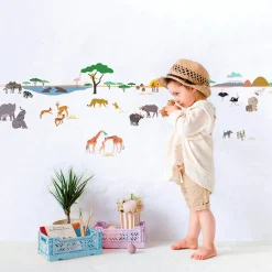 Mimi Lou Wall Sticker Border, Liv - Safari