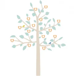 Mimi Lou Wall Sticker, Giant Family Tree - Baby Blue