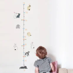 Mimi Lou Wall Sticker, Growth Chart - Bunnies