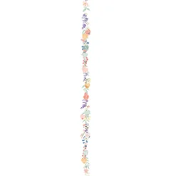 Mimi Lou Wall Sticker, Growth Chart with Milestone Markers - Spring Flowers with Danish Text