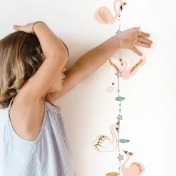 Mimi Lou Wall Sticker, Height Chart - Swans