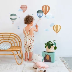 Mimi Lou Wall Sticker, Hot Air Balloons