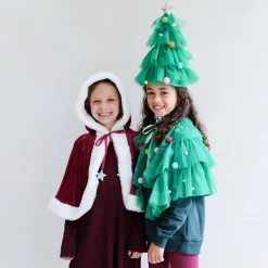 Mimi & Lula Cape, Green Christmas Tree
