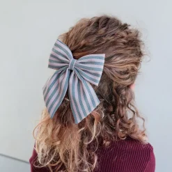 Mimi & Lula Hair Accessories, 2 Hair Bows - Stripe Agnes Pony Pals