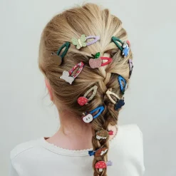 Mimi & Lula Hair Accessories, 8 Hair Clips - Mini Autumn Mushroom Village