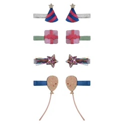 Mimi & Lula Hair Accessories, 8 Hair Clips - Mini Birthday Party Dancing Queen