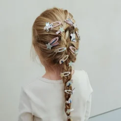 Mimi & Lula Hair Accessories, 8 Hair Ties - Mini Unicorn Celeste