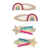Mimi & Lula - 4 Hair Clips - Disco Over the Rainbow Dancing Queen