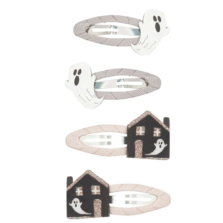 Mimi & Lula - 4 Hair Clips - Haunted House Halloween
