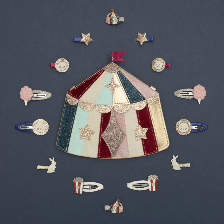 Mimi & Lula - 4 Hair Clips - Lion Circus