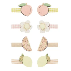 Mimi & Lula 8 Hair Clips, Mini Citrus Peaches and Cream