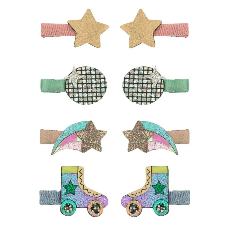 Mimi & Lula - 8 Hair Clips - Mini Disco Diva Dancing Queen