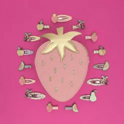 Mimi & Lula 8 Hair Clips, Mini Fruit Salad