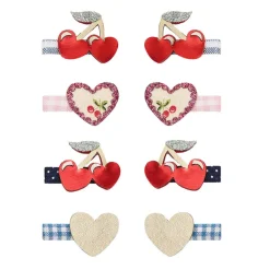 Mimi & Lula 8 Hair Clips, Mini Red Cherries Mon Cheri