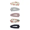 Mimi & Lula 5 Hair Clips, Mini Scalloped Edge Mon Cheri