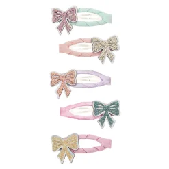 Mimi & Lula 5 Hair Clips, Mini Sparkle Bow My Little Unicorn