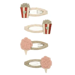 Mimi & Lula - 4 Hair Clips - Popcorn Circus