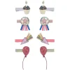 Mimi & Lula Hair Clips, Set of 8 - Birthday Theme Party Time