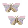 Mimi & Lula 2 Hair Clips, Striped Butterfly Bouquet
