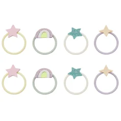 Mimi & Lula 8 Hair Elastics, Mini Rainbow and Star My Little Unicorn