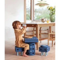 Modu Building Toy in Foam, Dreamer Set, 34 Pieces - Deep Blue/Sky Blue