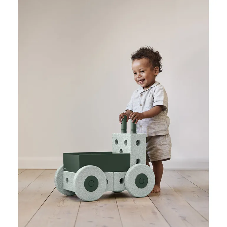 Modu 3-in-1 Walker, Foam Activity Toy - Ocean Mint/Forest Green