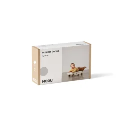Modu Scooter Board, Foam Activity Toy, 5 Pieces - Sand Grey / Honey Yellow