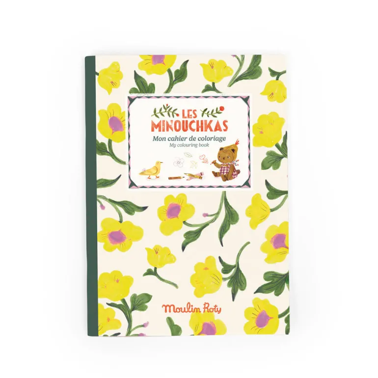 Moulin Roty Coloring Book – 36 Pages, Les Minouchkas