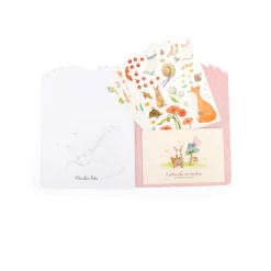 Moulin Roty Coloring Book with 230 Stickers, Les Rosalies