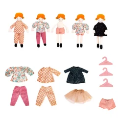 Moulin Roty dukke, Den lille Pariserkuffert med kludedukke og tøj