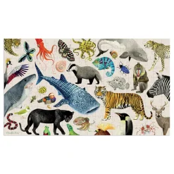 Moulin Roty, 200-Piece Puzzle - Animals of the World