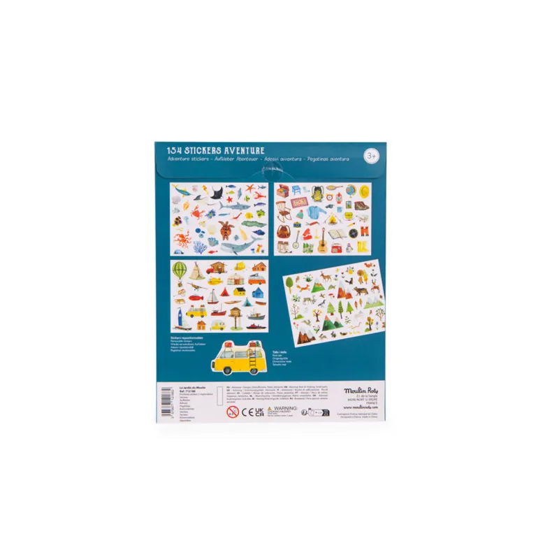 Moulin Roty - Stickers 133 pcs - Explorer