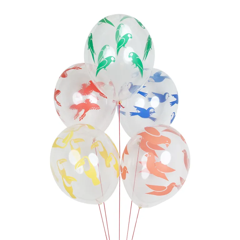 My Little Day Balloons, Printed Balloons, Pack of 5, Tropical