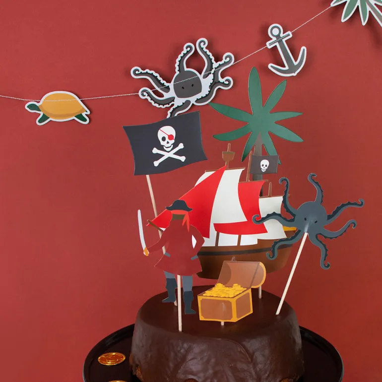 My Little Day Cake Decor, Set of 6 - Pirate