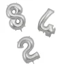 My Little Day, Giant Foil Balloon in Numbers, Silver - 0-9